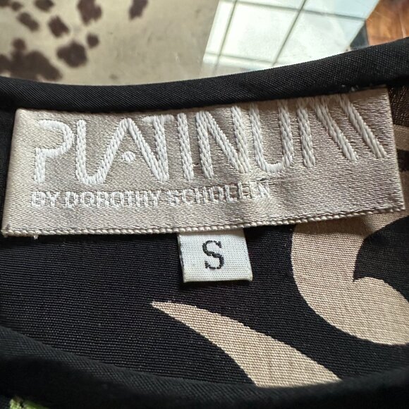 Vtg 90s Dorothy Schoelen Platinum Vivid Abstract 3 Piece Pant Suit Set Sz SM - Picture 9 of 10